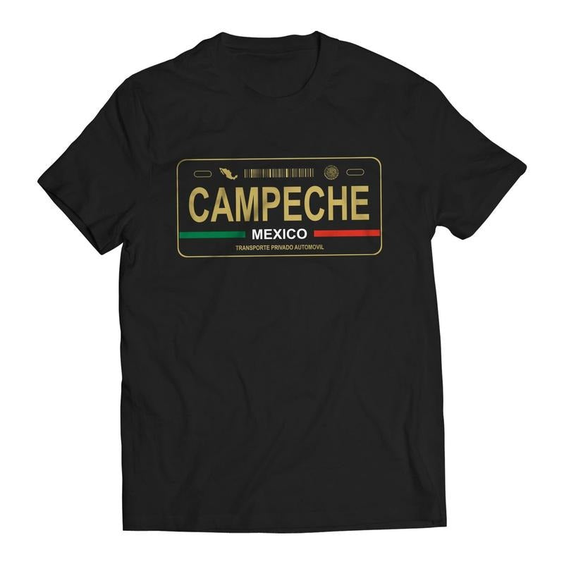 Campeche Mexico License Plate T-Shirt - Playera Mexicana con Placa de Carro Hoodie, Sweatshirt | UrbanDripWear.com