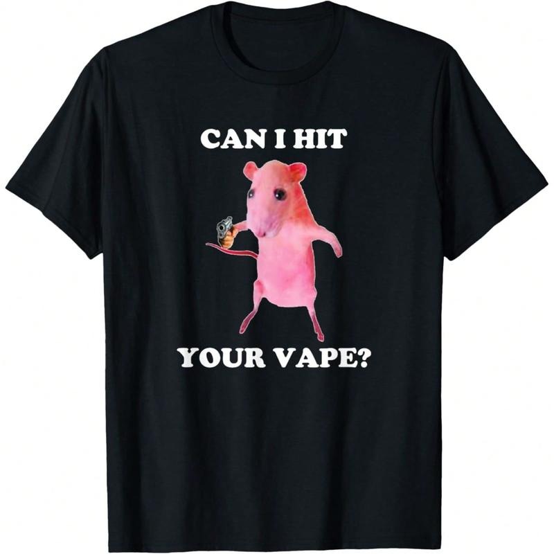 Can I Hit Your Vape? Funny Rat T-Shirt Daily T-Shirt Women Kids Girls T-Shirt Hoodie, Sweatshirt | UrbanDripWear.com