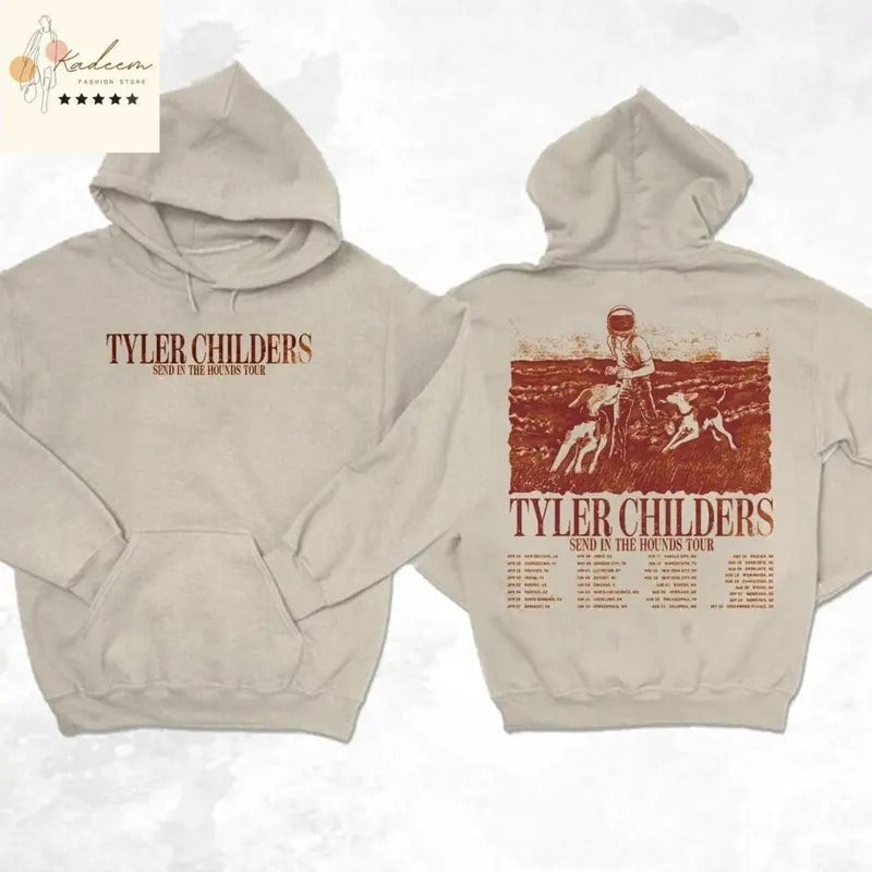 Can I Take My Hounds To Heaven Album Hoodie, Tyler Childers 2Sides , Western , Country Music Hoodie, Tyler Childers...