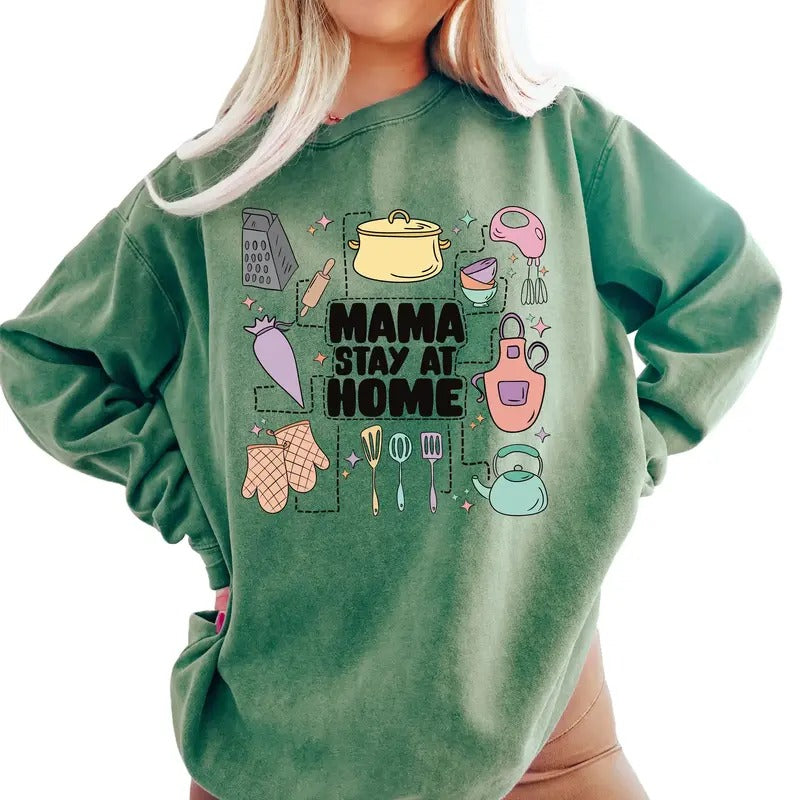 Can't Talk Right Now Doing Mama Stay At Home Stuff Sweater, Funny Mama Sweater, Mama Stuff, Funny Mama Quotes, Kitchen...