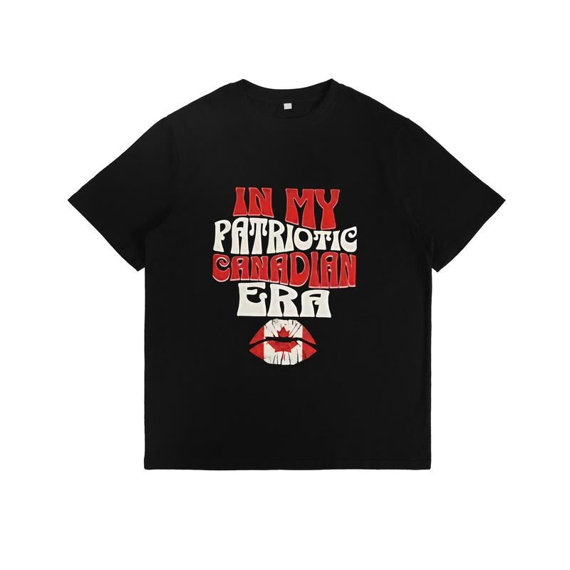 Canadian - Pride T - Shirt with "In My Patriotic Canadian Era" Slogan and Maple