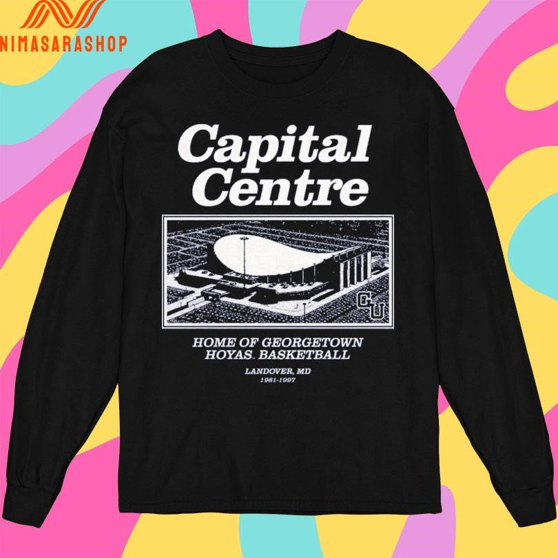 Capital Centre Home Of Georgetown Hoyas Basketball Landover Md 1981-1997 Shirts