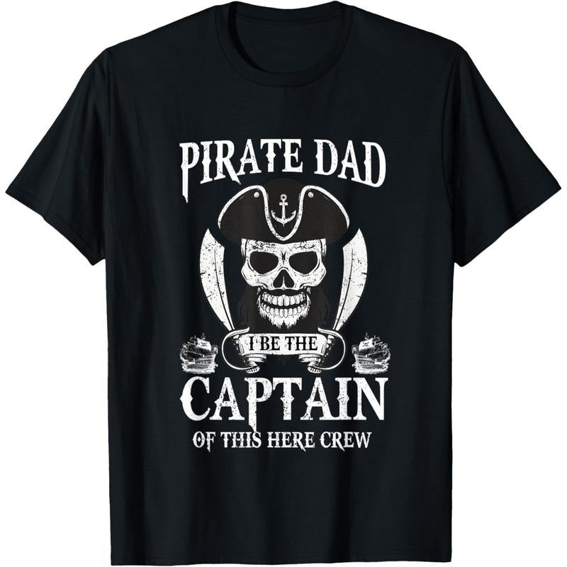 Captain Pirate Dad Daddy Papa T-Shirt Hoodie, Sweatshirt | UrbanDripWear.com
