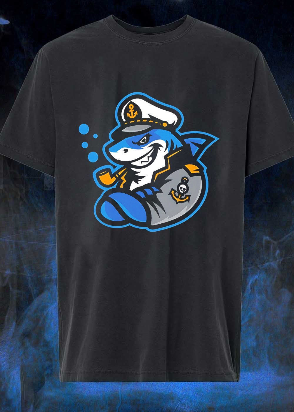 Captain Shark Nautical Sea Captain T-Shirt