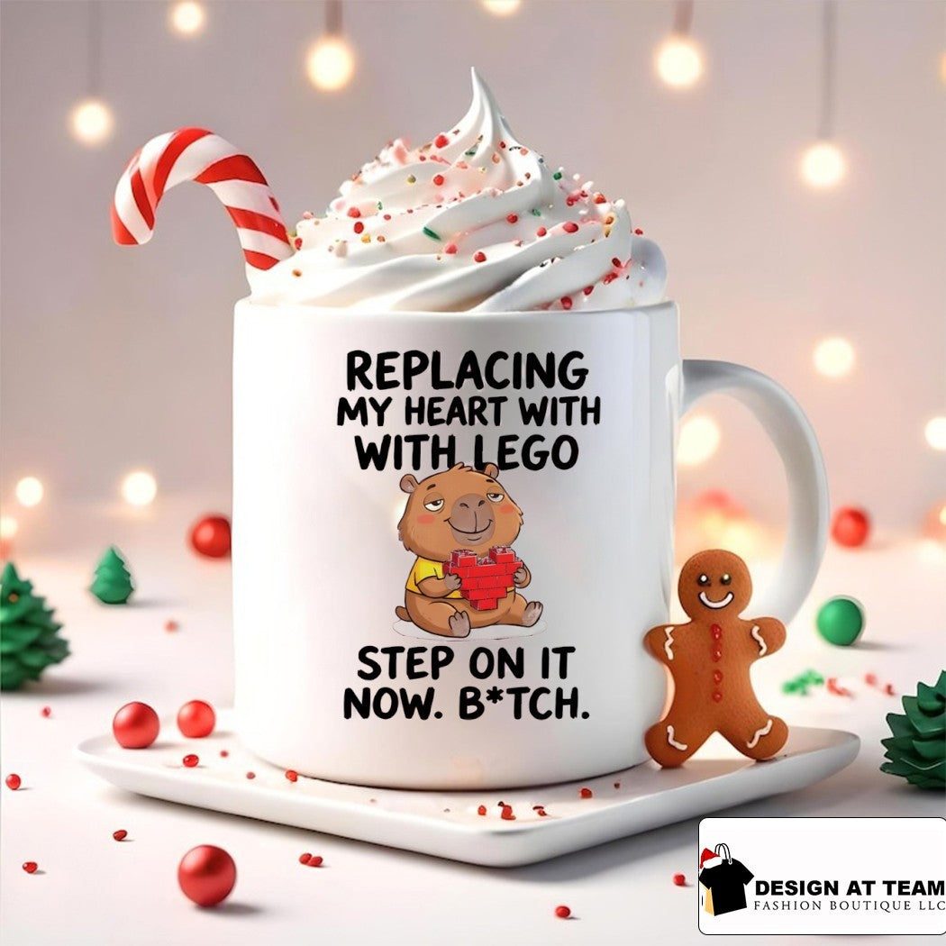 Capybara replacing my heart with with lego step on it now bitch shirt