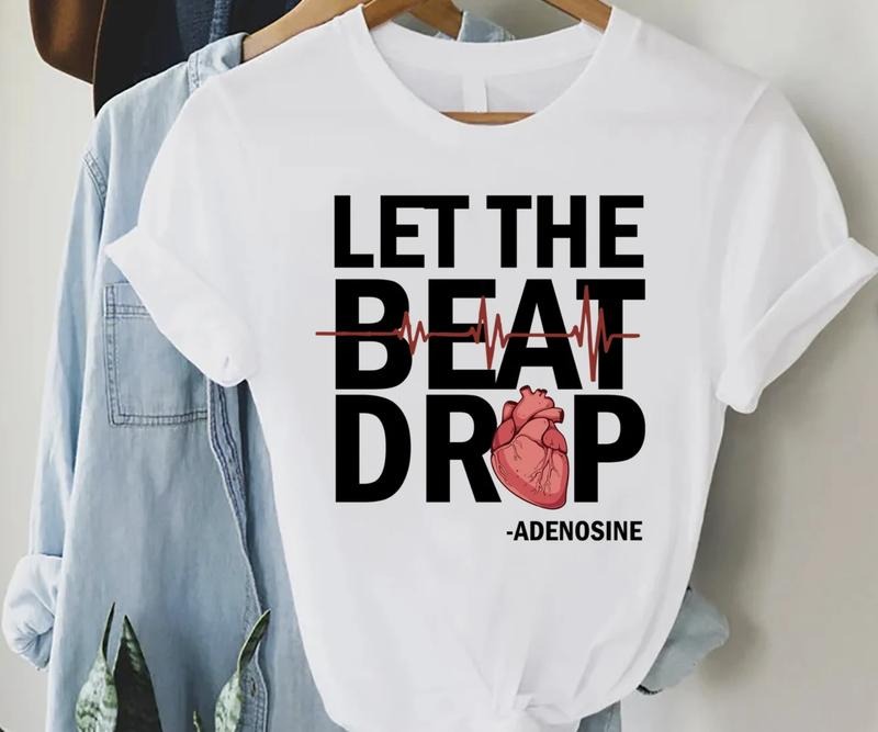 Cardiac Nurse Shirt, Adenosine Shirt, Doctor Shirt, Anatomical Heart Shirt, Cardiac Surgery Tee, Cardiology Gift, Heart...