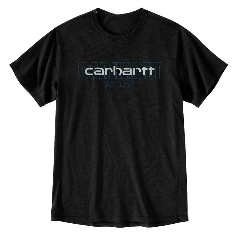 Carhartt Men's Force Relaxed Fit Midweight Short-Sleeve Logo Graphic T-Shirt Sweatshirt Hoodie | UrbanDripWear.com