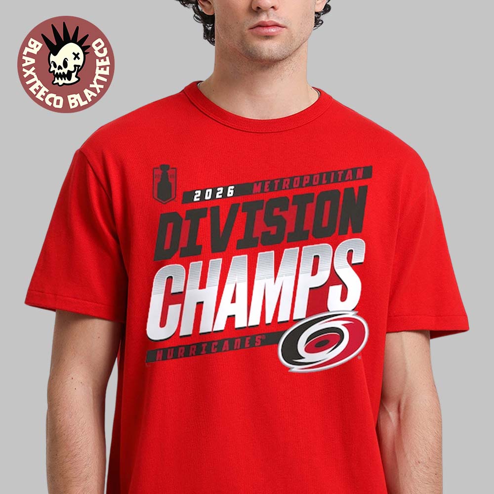 Carolina Hurricanes NHL 2025 2026 Metro Division Champions Locker Room T-Shirt
