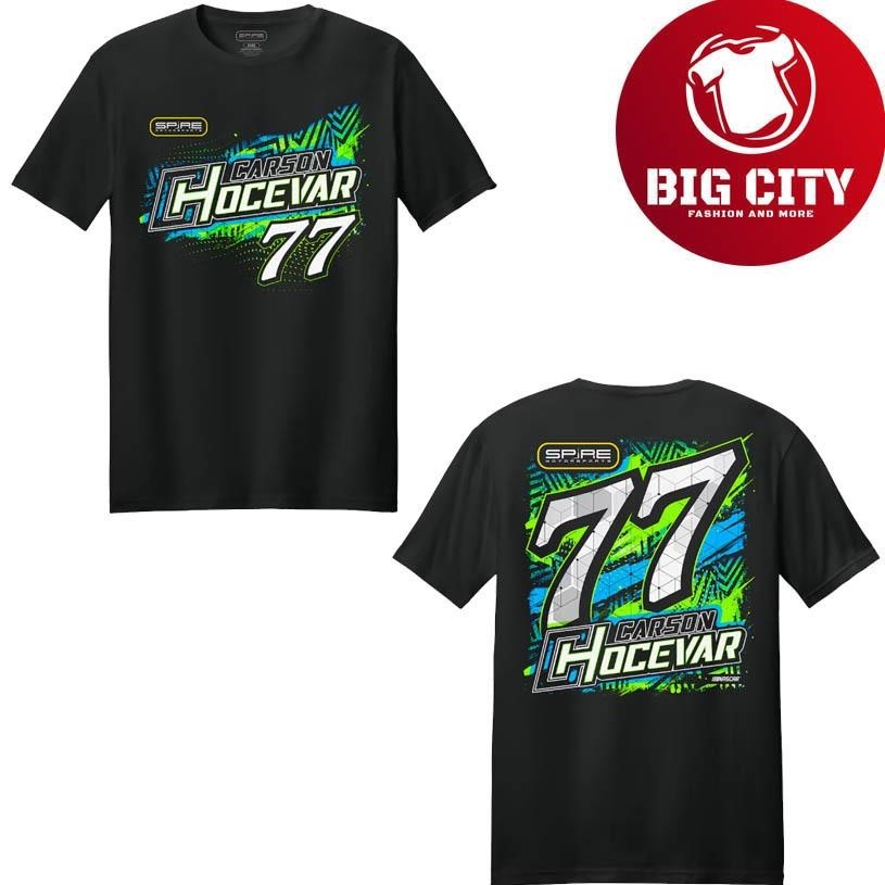 Carson Hocevar Spire Motorsports Black Lifestyle Two Sided Shirt