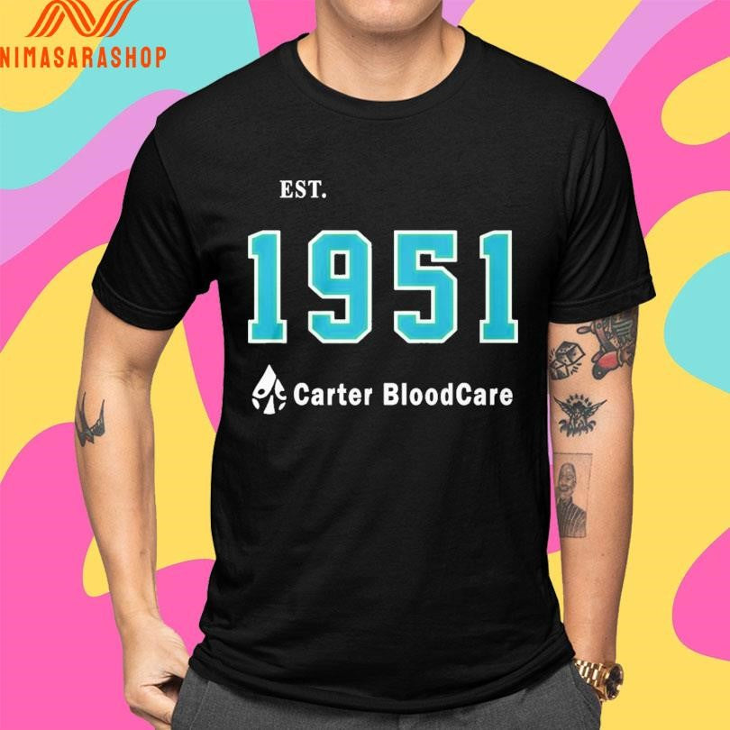 Carter Bloodcare 75th Anniversary Est 1951 Shirts