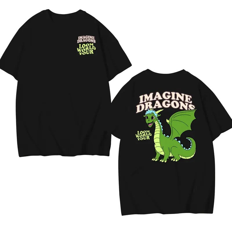 Cartoon Imagine Dragons LOOM Tour Shirt, Hiphop Vintage Shirt, Dan Reynolds Graphic Tee, Gifts For Music Lovers,...