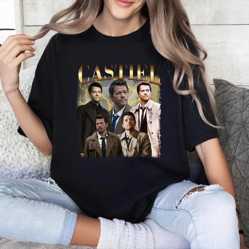 Castiel T Shirt, Vintage Castiel T Shirt, Gift For Woman and Man Unisex T-Shirt Sweatshirt Hoodie | UrbanDripWear.com