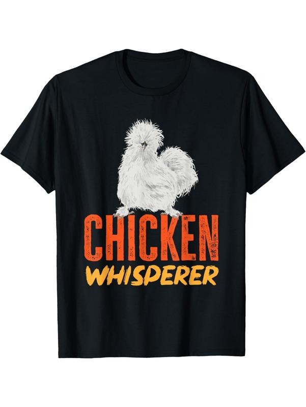 Casual Silkie Chicken Whisperer Humorous T-Shirt For Bird Fans Graphic Graphic Tees Hoodie, Sweatshirt | UrbanDripWear.com