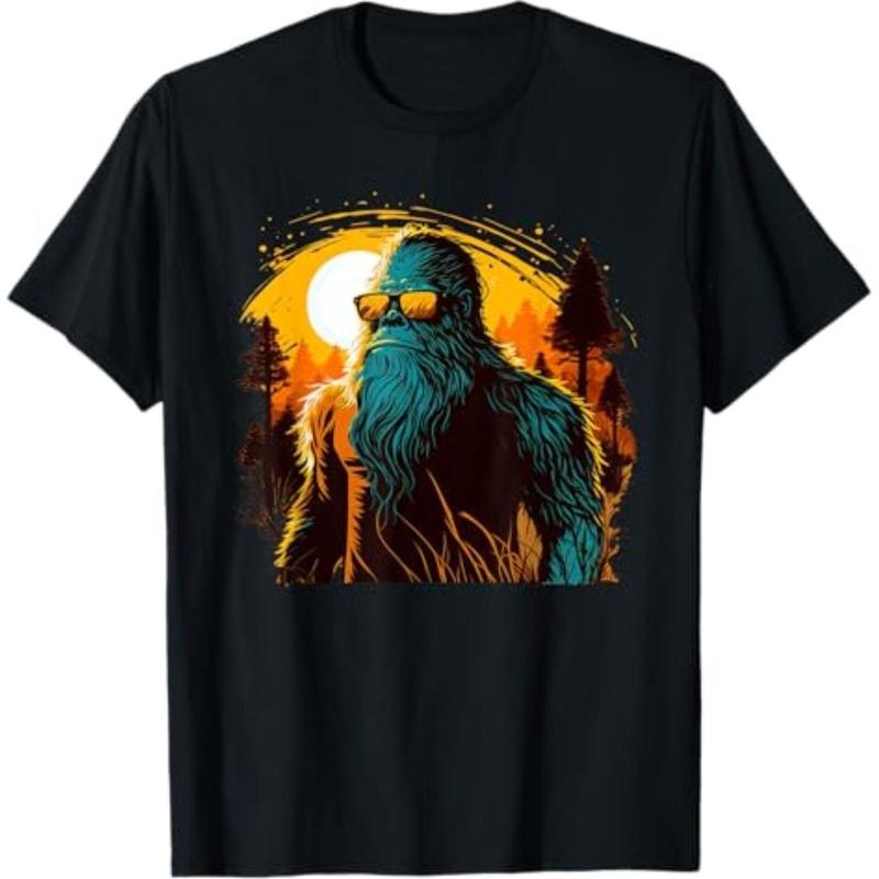 Casual T-shirt Bigfoot Sasquatch Cool Yeti T-Shirt Graphic Graphic Tees Hoodie, Sweatshirt | UrbanDripWear.com