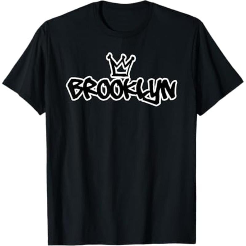 Casual T-shirt Brooklyn New York Graffiti Hip Hop T-Shirt Graphic Menswear Hoodie, Sweatshirt | UrbanDripWear.com