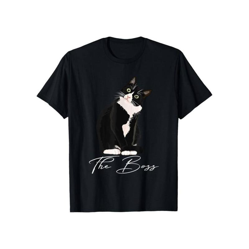 Casual T-shirt Cat Lovers Funny Tee Shirt for Mom Dad Gift T-Shirt, 100% Cotton, Gift for Men Women Dad Mom Friends,...