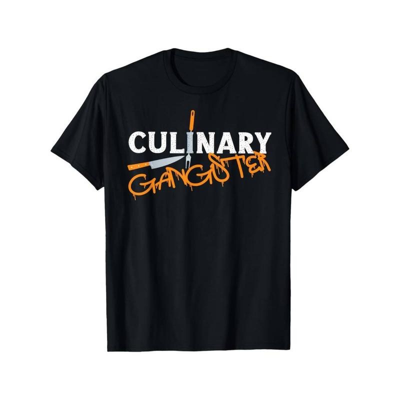 Casual T-shirt Cooking Cook Gangster Kitchen Chef Culinary Gangster T-Shirt Menswear Top Hoodie, Sweatshirt