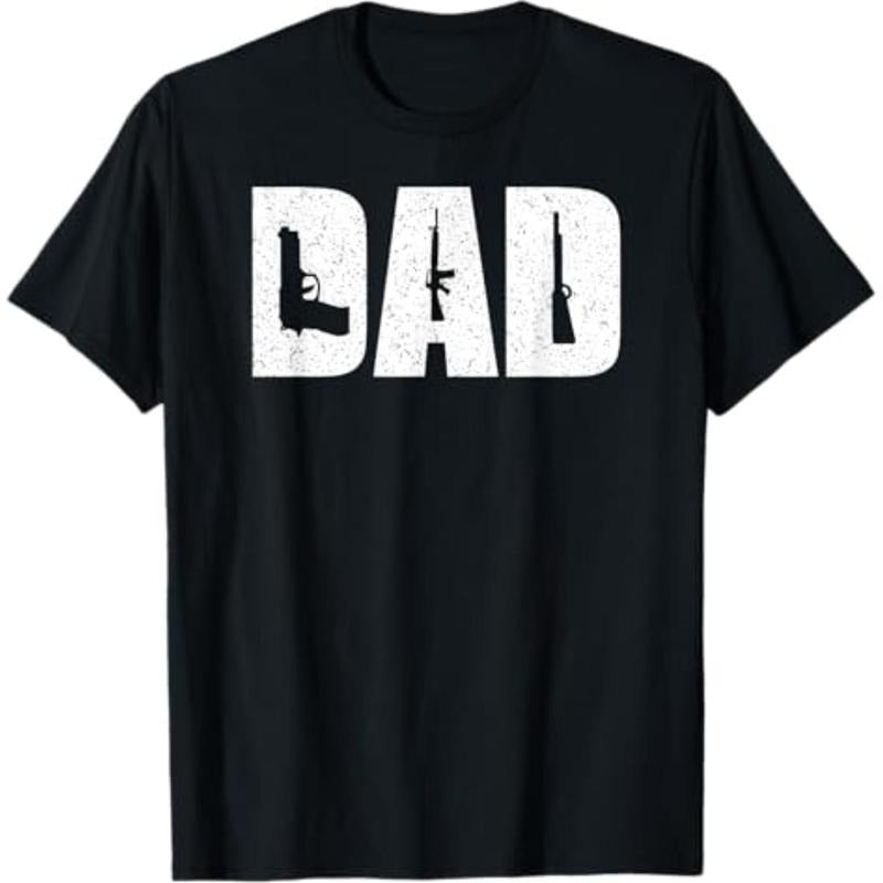 Casual T-shirt DAD and Guns Collection Vintage T-Shirt Menswear Top Hoodie, Sweatshirt | UrbanDripWear.com