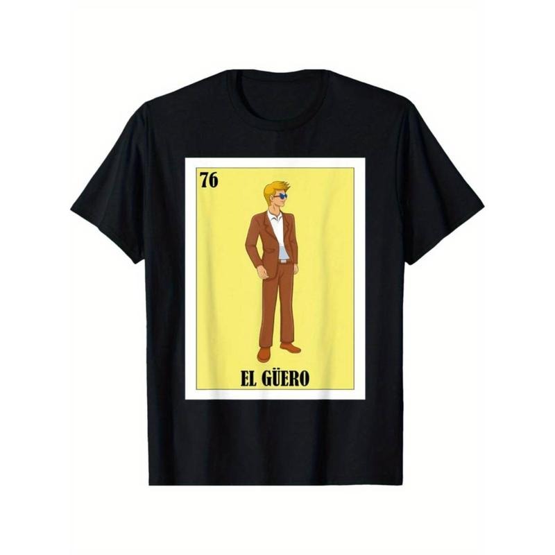 Casual T-shirt Fun Mexican Blonde Design - El Guero T-Shirt Graphic Menswear Hoodie, Sweatshirt | UrbanDripWear.com