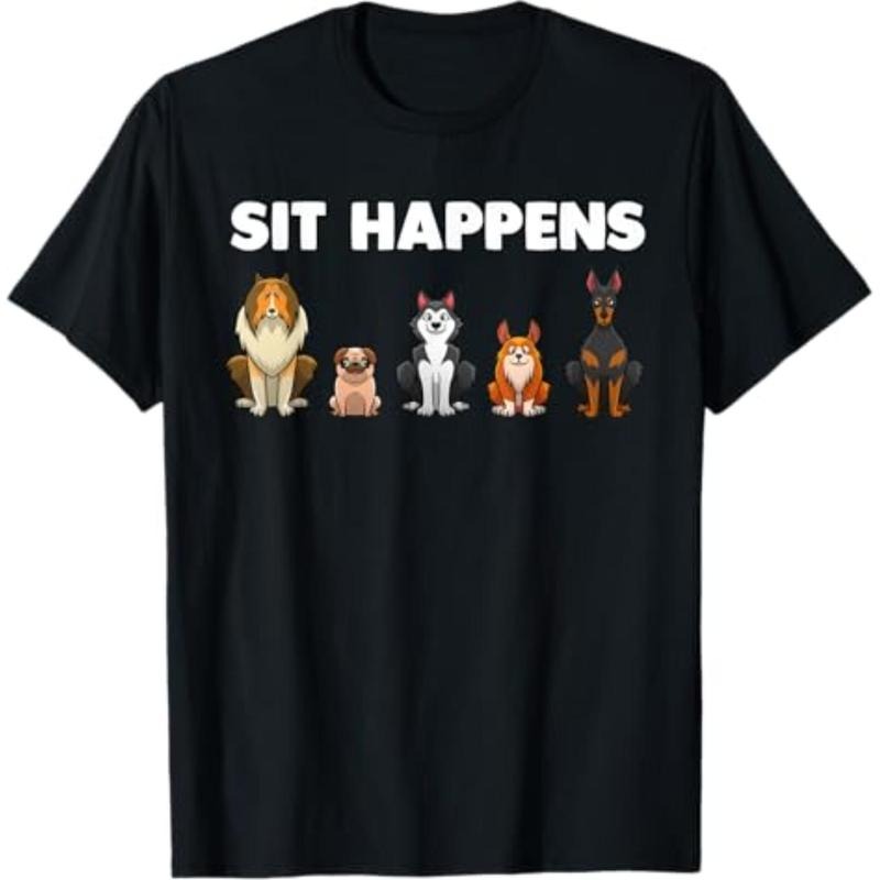 Casual T-shirt Funny Dog Training Art For Men Women Dog Lover Puppy Pet T-Shirt Graphic Menswear Hoodie, Sweatshirt