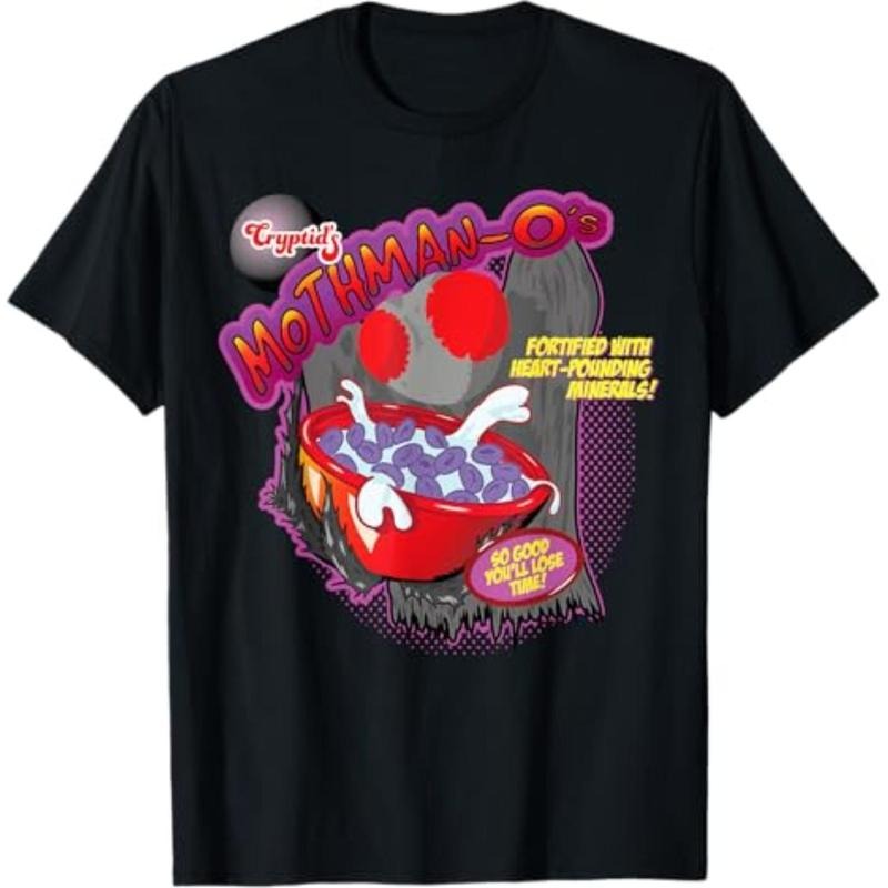 Casual T-shirt Funny Mothman Cereal Cryptid Mashup Parody T-Shirt Comfy Menswear Hoodie, Sweatshirt | UrbanDripWear.com