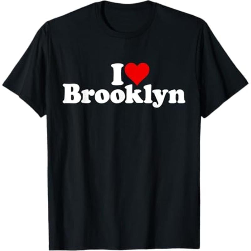 Casual T-shirt I LOVE HEART BROOKLYN T-Shirt Menswear Top Hoodie, Sweatshirt | UrbanDripWear.com