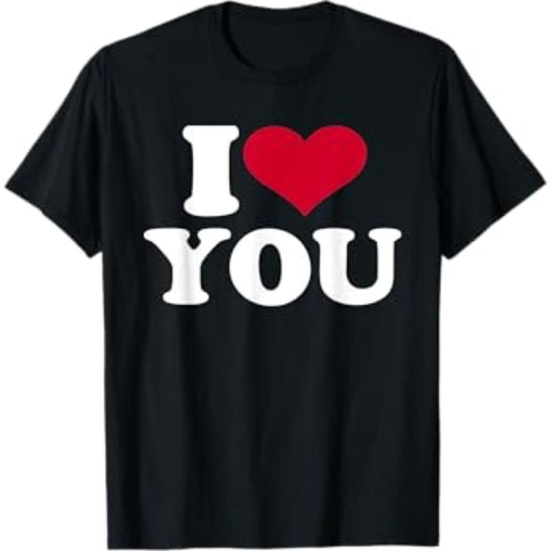 Casual T-shirt I love you T-Shirt Graphic Graphic Tees Hoodie, Sweatshirt | UrbanDripWear.com