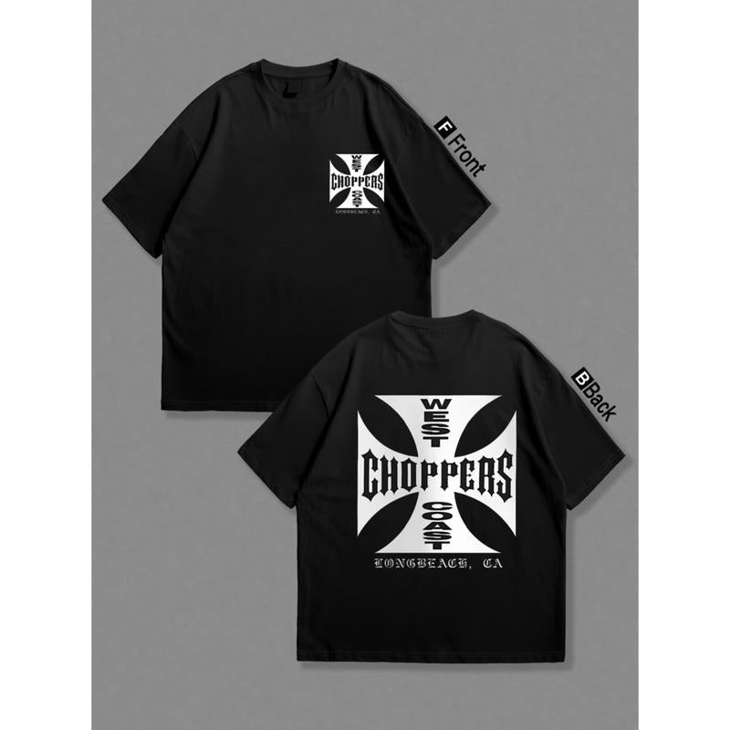 Casual T-shirt Men's Retro Choppers Graphic T-Shirt - 100% Cotton Menswear Top Hoodie, Sweatshirt | UrbanDripWear.com