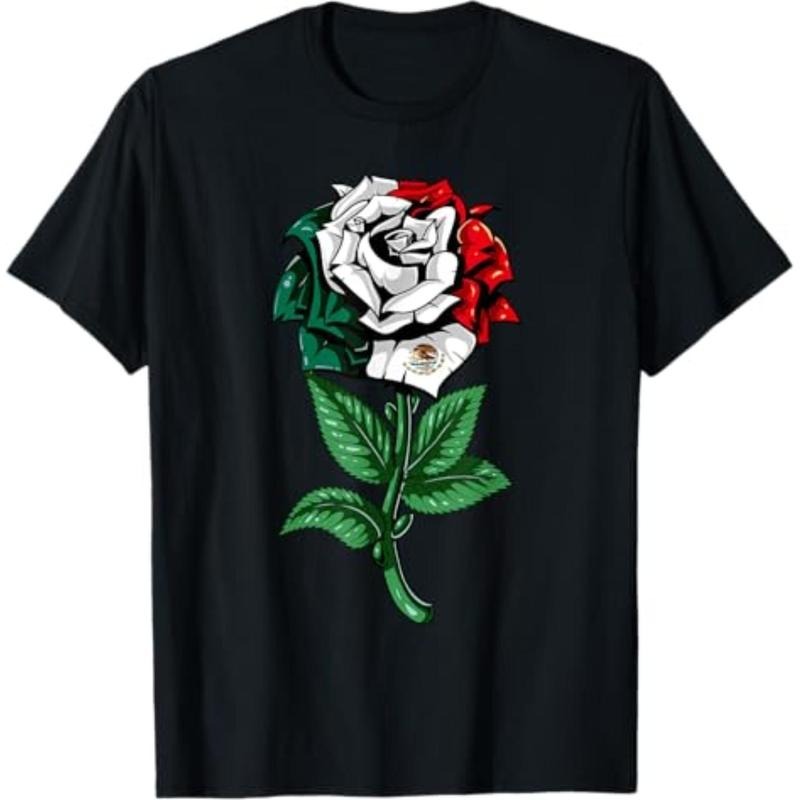 Casual T-shirt Mexico Flag Mexican T-Shirt Graphic Menswear Hoodie, Sweatshirt | UrbanDripWear.com