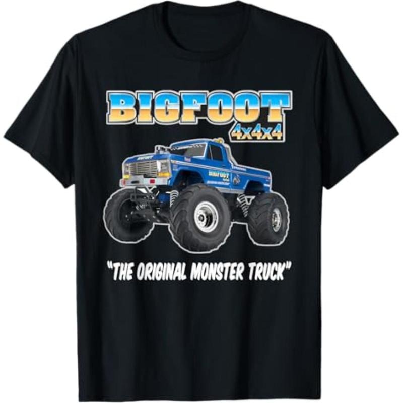 Casual T-shirt Monster Truck T-Shirt Graphic Graphic Tees Hoodie, Sweatshirt | UrbanDripWear.com