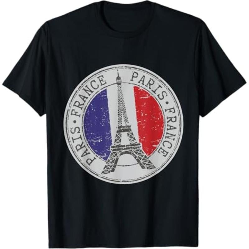 Casual T-shirt Paris France Eiffel Tower Travel T-Shirt T-Shirt Graphic Graphic Tees Hoodie, Sweatshirt | UrbanDripWear.com
