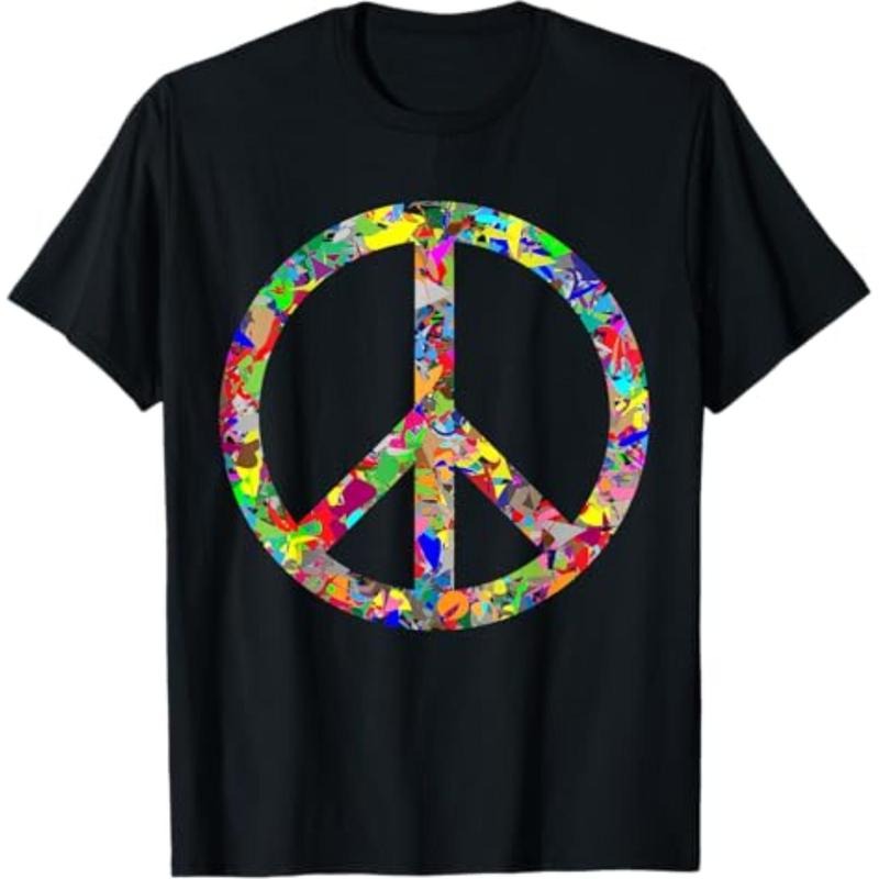 Casual T-shirt Peace Sign T-Shirt