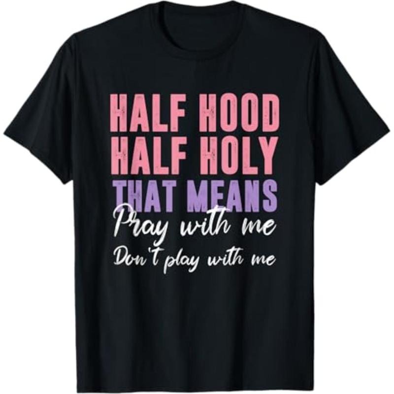 Casual T-shirt Pray With Me Don't Play With Me T-Shirt Graphic Graphic Tees Hoodie, Sweatshirt | UrbanDripWear.com
