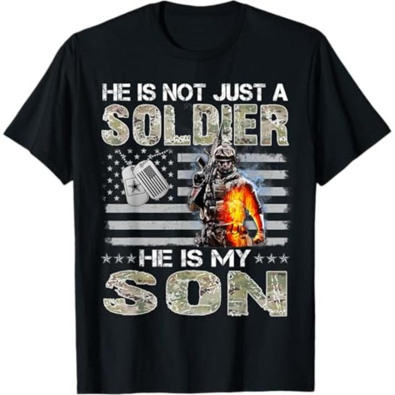 Casual T-shirt Proud Military Mom Proud Military Dad Graphic Menswear Hoodie, Sweatshirt | UrbanDripWear.com