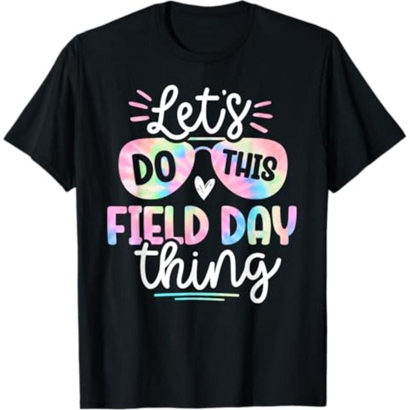 Casual T-shirt School Field Day Tie Dye Field Day teachers Kids T-Shirt Hoodie, Sweatshirt | UrbanDripWear.com
