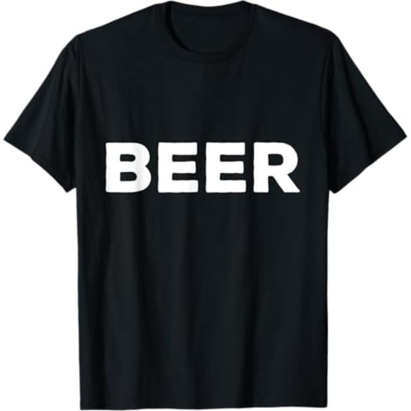 Casual T-shirt Shirt That Says Beer T-Shirt Menswear Top Hoodie, Sweatshirt | UrbanDripWear.com
