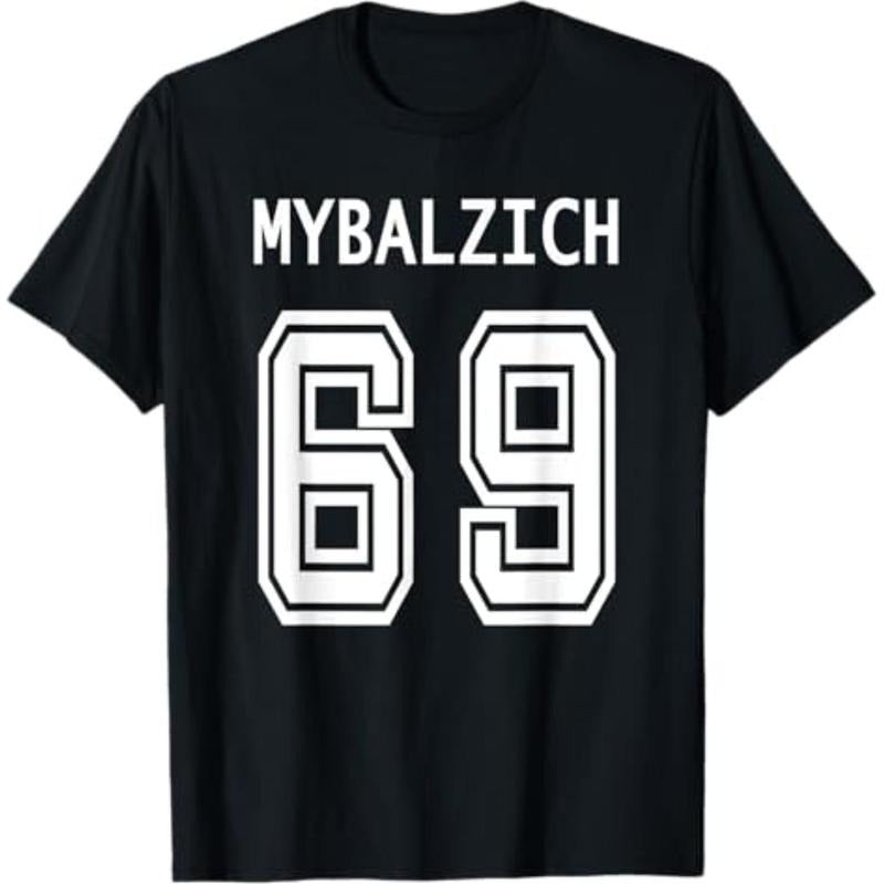 Casual T-shirt Sports Player Mybalzich 69 Funny Adult T-Shirt Graphic Menswear Hoodie, Sweatshirt | UrbanDripWear.com