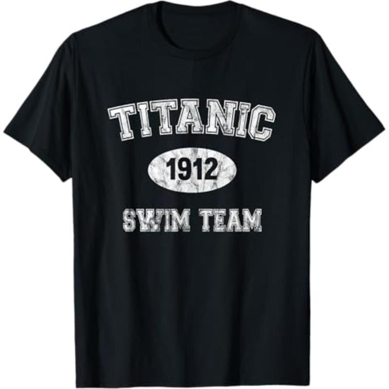 Casual T-shirt Titanic 1912 Swim Team T-Shirt T-Shirt Graphic Menswear Hoodie, Sweatshirt | UrbanDripWear.com