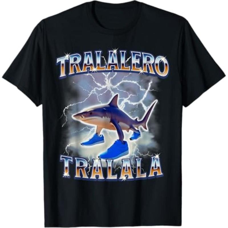 Casual T-shirt Tralalero Tralala Shark Meme Bootle T-Shirt Graphic Graphic Tees Hoodie, Sweatshirt | UrbanDripWear.com