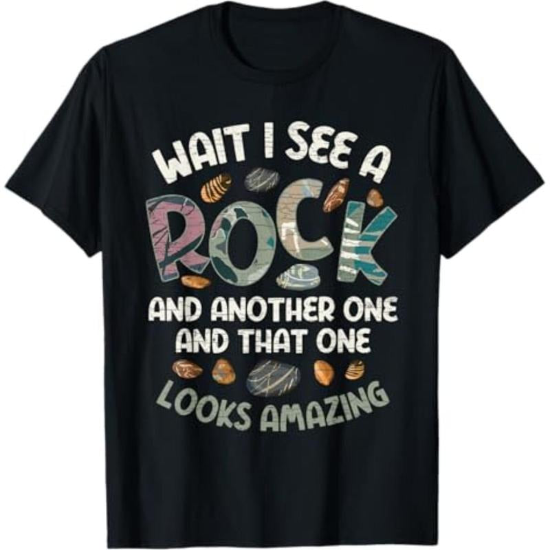 Casual T-shirt Wait I See A Rock Geology Geologist T-Shirt Graphic Graphic Tees Hoodie, Sweatshirt | UrbanDripWear.com