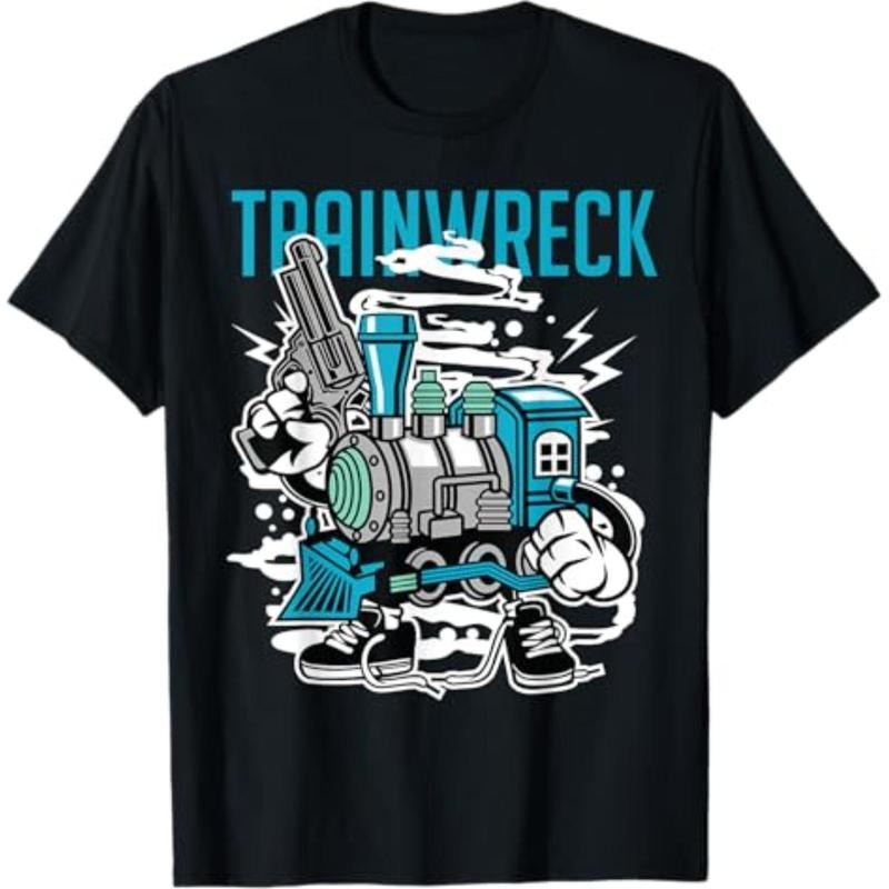 Casual T-shirt Weed Strain Cartoon Characters, Trainwreck T-Shirt T-Shirt Graphic Graphic Tees style 02 Hoodie, Sweatshirt