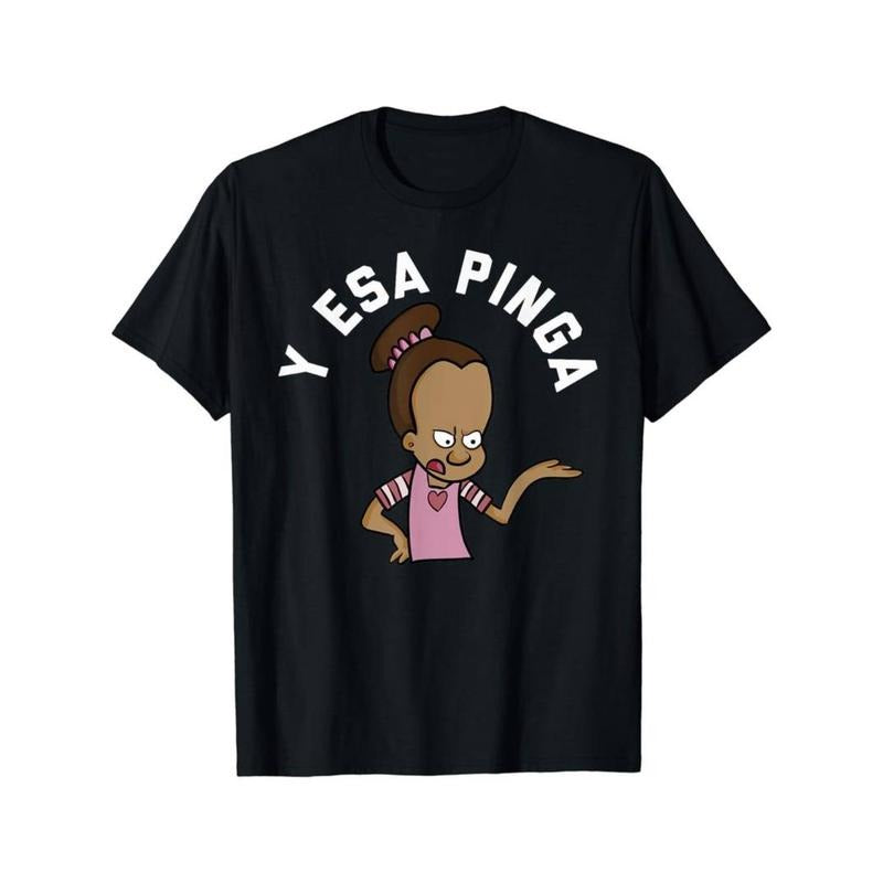 Casual T-shirt Y esa pinga Cuban Slang Funny Cartoon T-Shirt Graphic Menswear Hoodie, Sweatshirt | UrbanDripWear.com