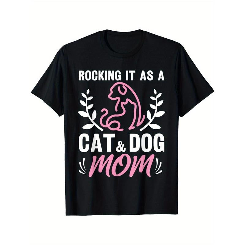Cat And Dog Mom Fur Mama Mother's Day T-Shirt Made in USA Hoodie, Sweatshirt | UrbanDripWear.com