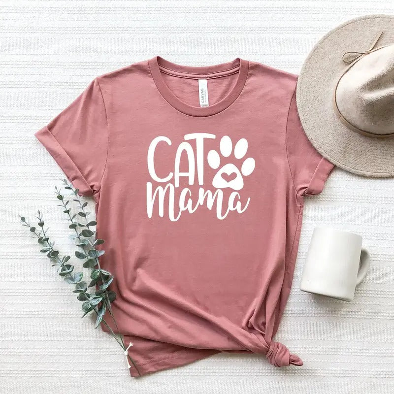 Cat Mama Shirt Mothers Day Shirt Cat Mom Shirt Cat Lover Gift Mother's Day Gift For Mom Cat Shirtgift For Mom TK43GN...