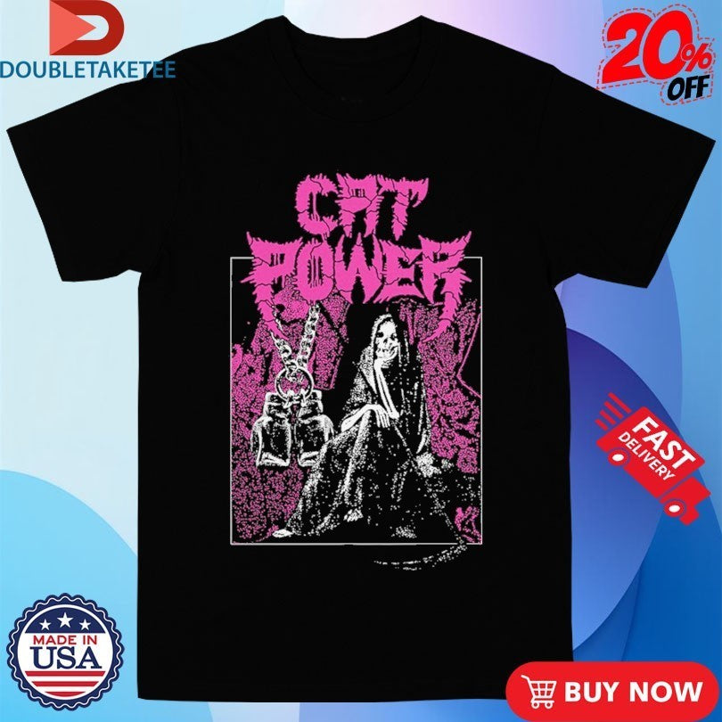 Cat Power Trip Grim Reaper T-Shirtss