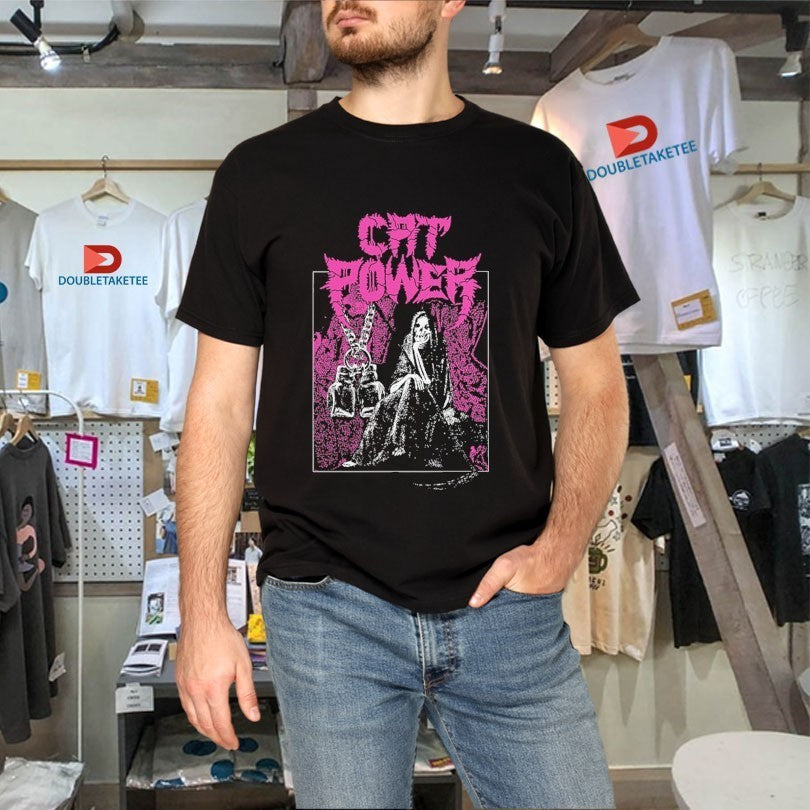 Cat Power Trip Grim Reaper T-Shirtss
