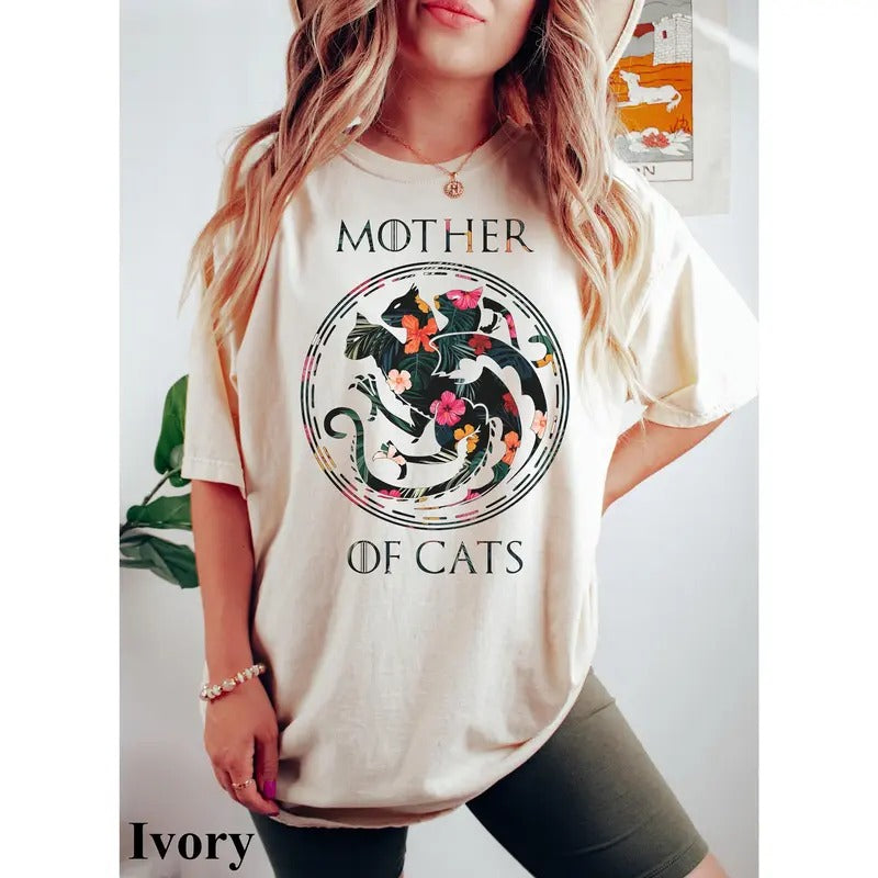 Cat Shirt, Mother of Cats Shirt, Graphic Tees, Cat Mom Gift, Cat Mama Shirt, Cat Lady Gift, Cat Lover Gift, Unisex Cat...