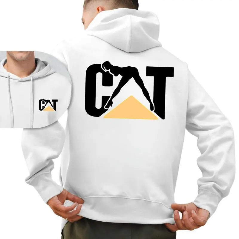 Cat With Woman Shirt, Cat With Woman Hoodie, Unisex Classic Fabric Shirt, lady Cat tee, Menswear Sweaters Tops Pullover...