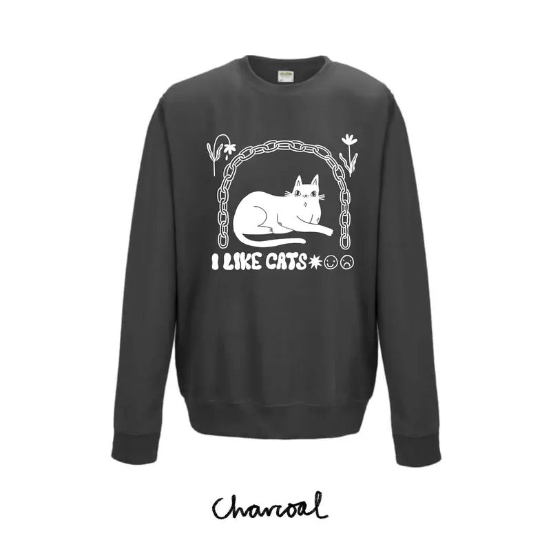 Cat jumper I Like Cats Sweatshirt T-shirt Hoodie | UrbanDripWear.com