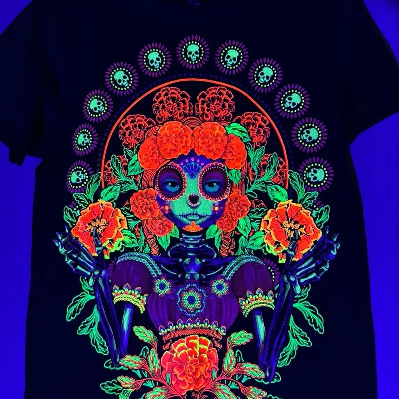 Catrina magica T-shirt for Halloween Tshirt Menswear Top Crewneck Hoodie, Sweatshirt | UrbanDripWear.com